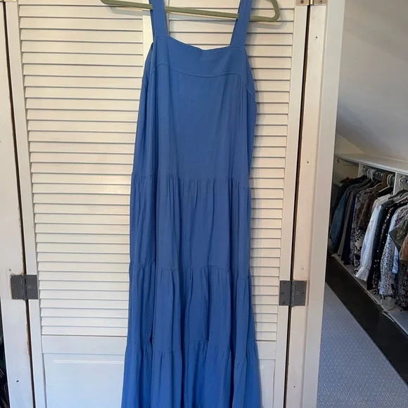 9seed Sayulita dress - size P/S - blue maxi with tie back - Picture 2 of 5